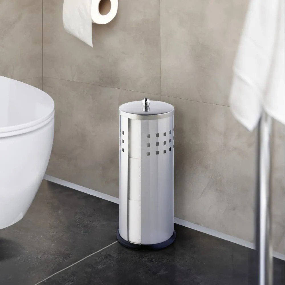 Suport pentru hârtia igienică Wenko Ancona Matt, argintiu