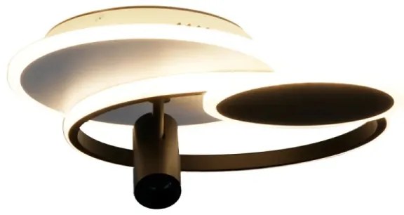 Plafonieră LED dimabilă LED/65W/230V 3000-6500K alb/negru + telecomandă