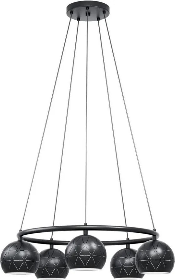 Eglo 98455 - Lustră pe cablu CANTALLOPS 5xE14/40W/230V
