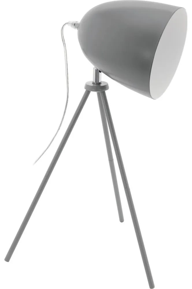 Eglo 33094 - Lampă de masă DUNDEE, 1 x E27 / 60 W / 230 V, gri