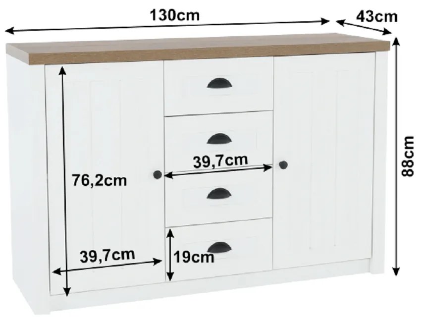 Dulap PROVANCE 2, pin andersen