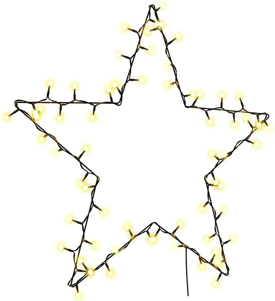 vidaXL Lumini de Crăciun Siluetă de ren 80 LED-uri alb cald