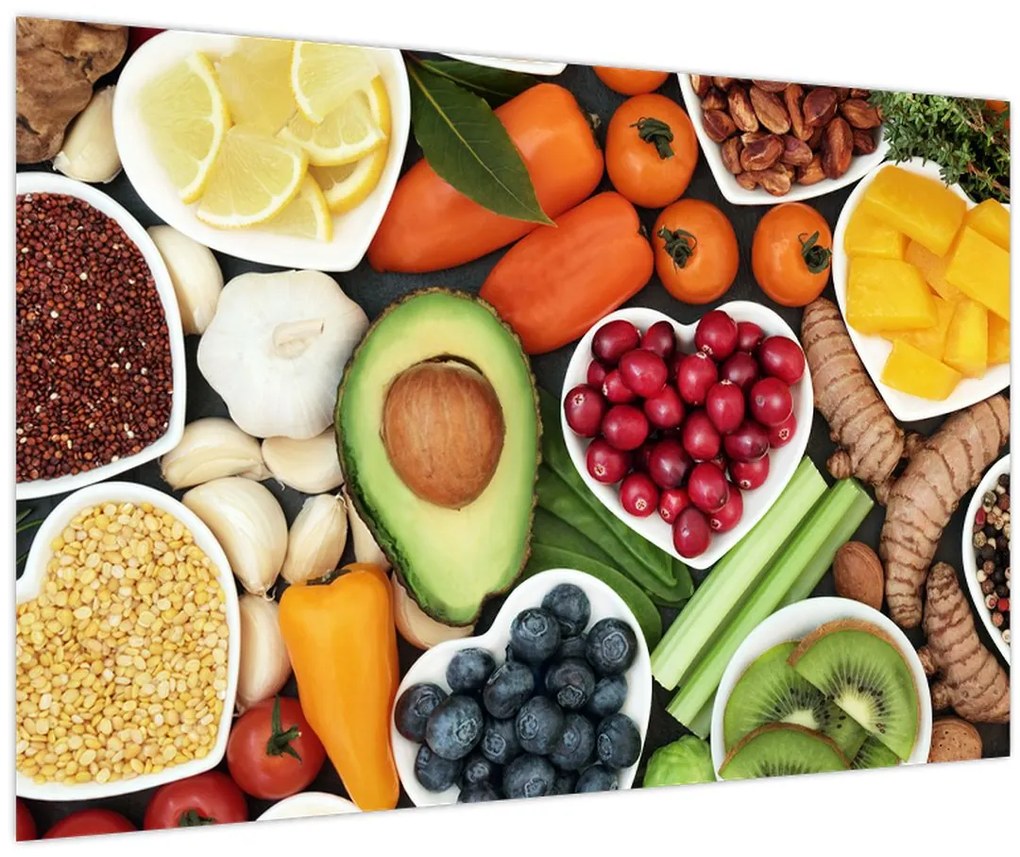Tablou - Alimente sănătoase (90x60 cm)