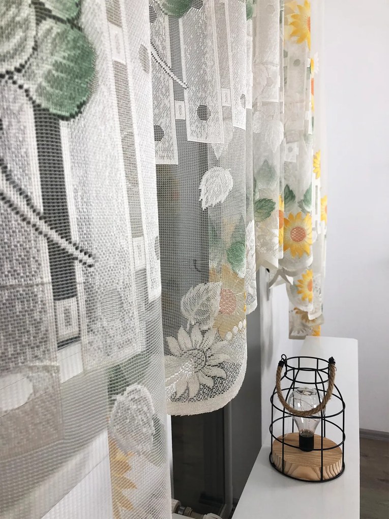 Perdea Bucătărie model Floarea Soarelui - 3 m L