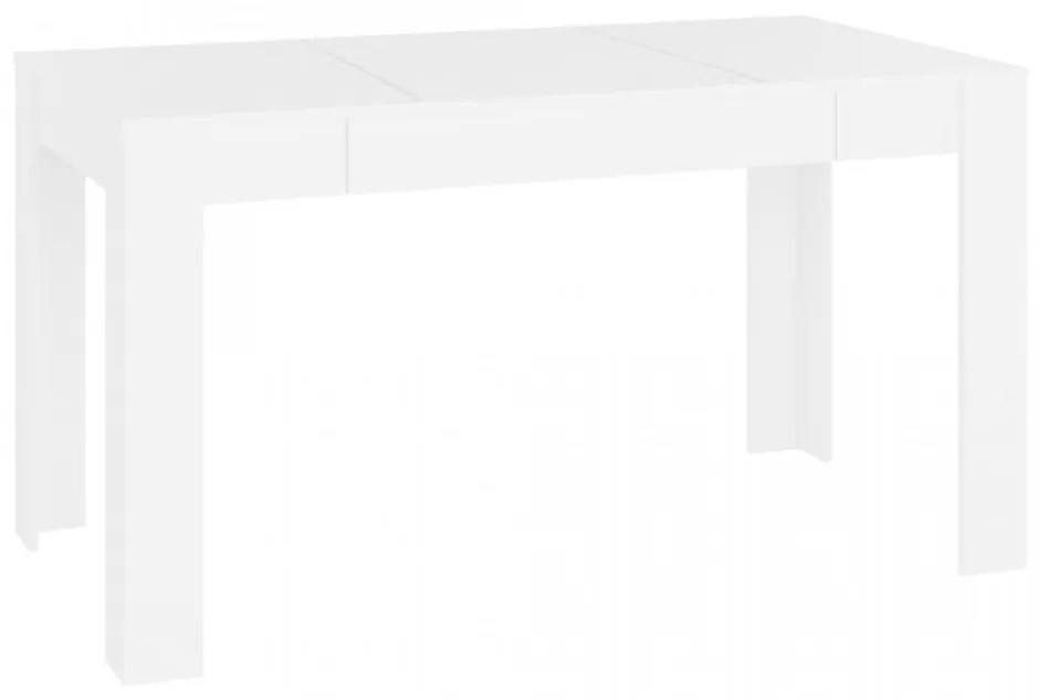 Masă de bucătărie, alb, 140x74,5x76 cm, PAL