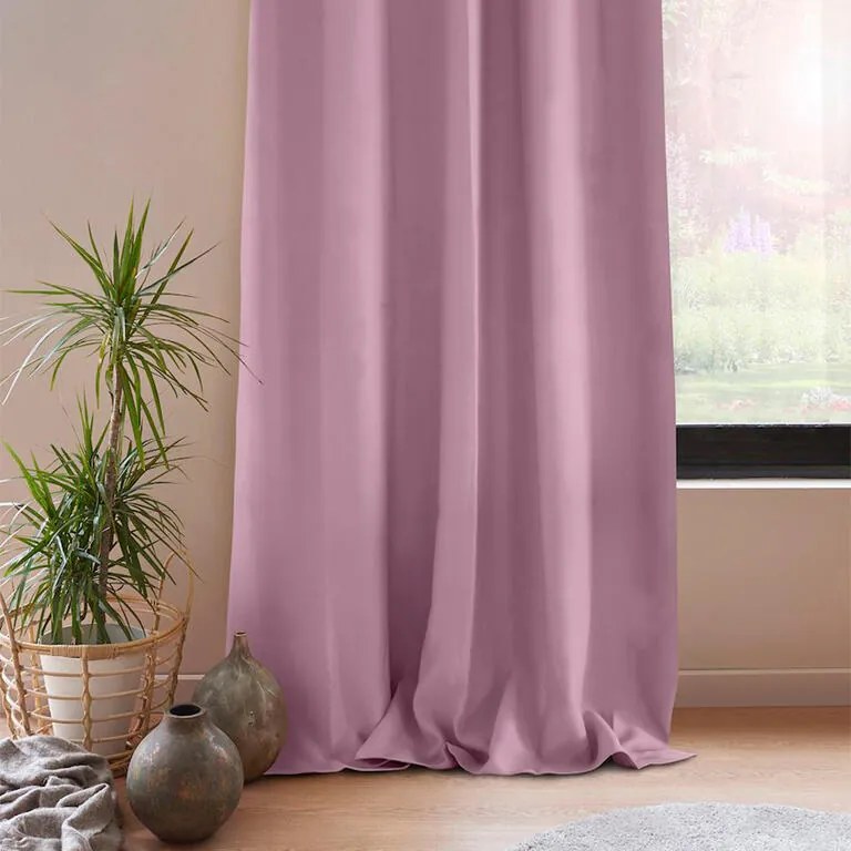 Draperie BLACKOUT AMELIA roz 140 x 245 cm 2 buc
