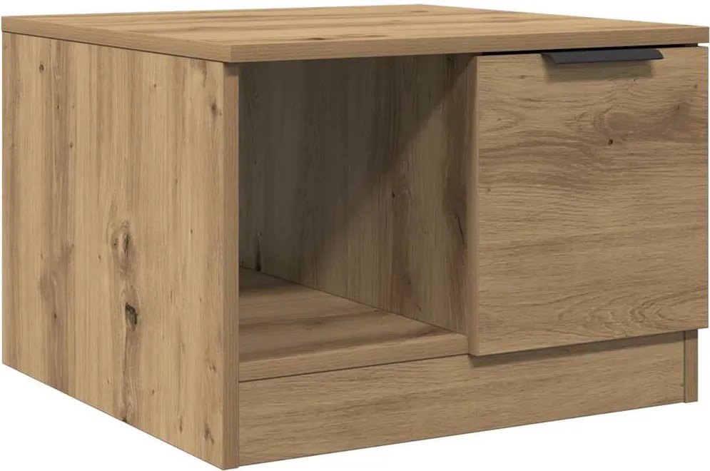 vidaXL Măsuță de cafea, stejar artizanal, 50x50x36 cm, lemn prelucrat