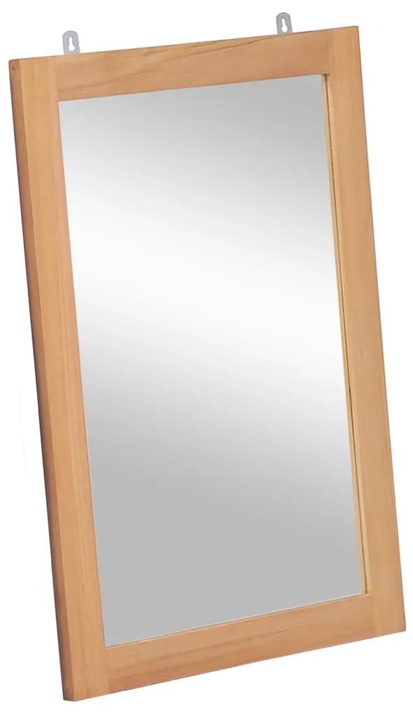 Oglinda de perete, 50 x 70 cm, lemn masiv de tec 1