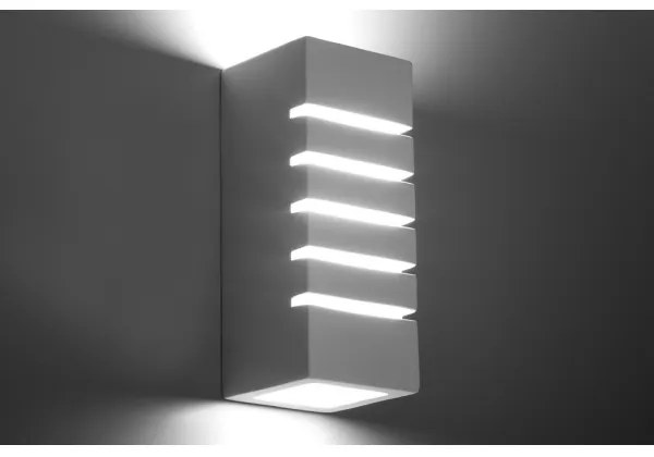 Aplică perete SAMIR 1xE27/60W/230V alb