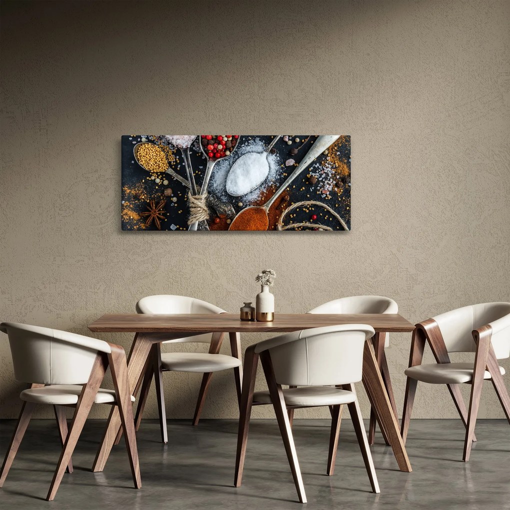 Tablou cu condimente (120x50 cm)