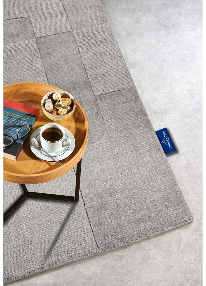 Covor gri țesut manual din lână 160x230 cm Charlotte – Villeroy&Boch