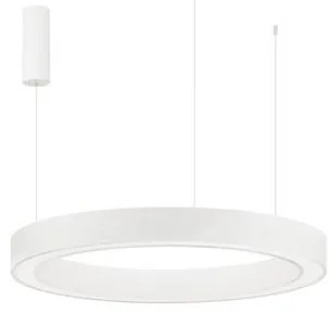 Pendul LED dimabil design modern MORBIDO alb 80cm