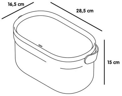 Container pentru deșeuri biologice Plastia fără cadru și saci, bej, 4 l