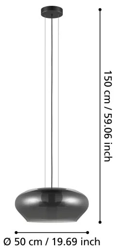 Lustră pe cablu PRIORAT 3xE27/20W/230V Eglo 39658