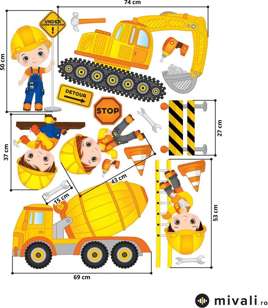 Autocolante de perete - Constructorii