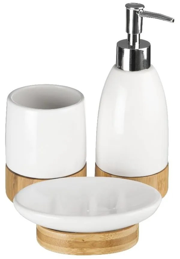 Set de accesorii de baie alb din piatră Earth – Premier Housewares