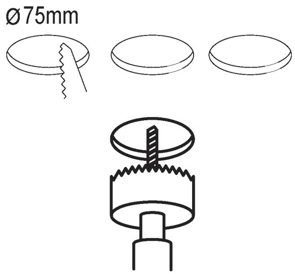 Eglo 99135 - Set 3x spot LED încastrat FUEVA 5 1xLED/2,7W/230V