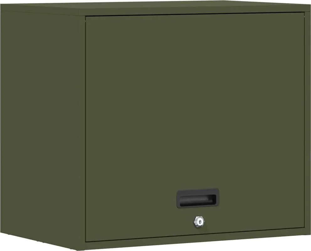 vidaXL Dulap de perete pentru garaj Olivengrønn 60 x 40 x 53 cm