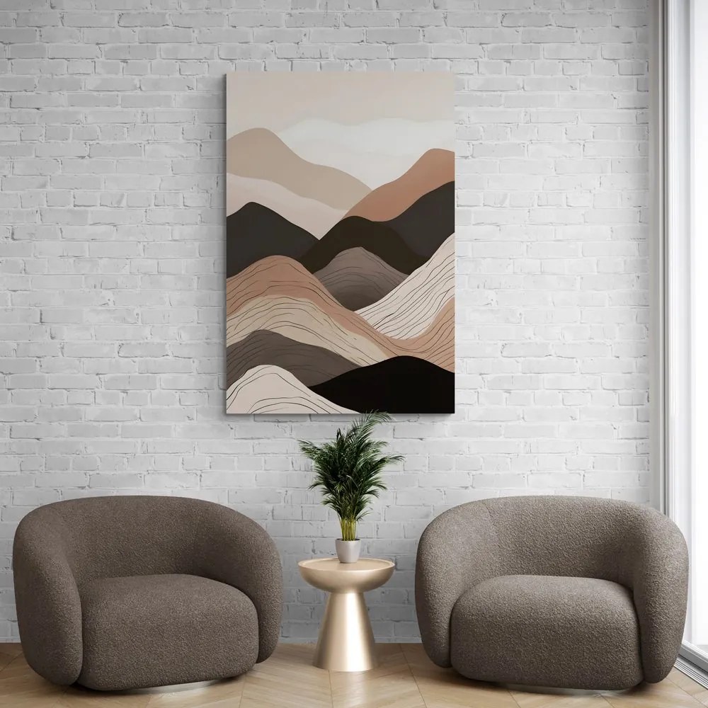 Tablou forme abstracte munți