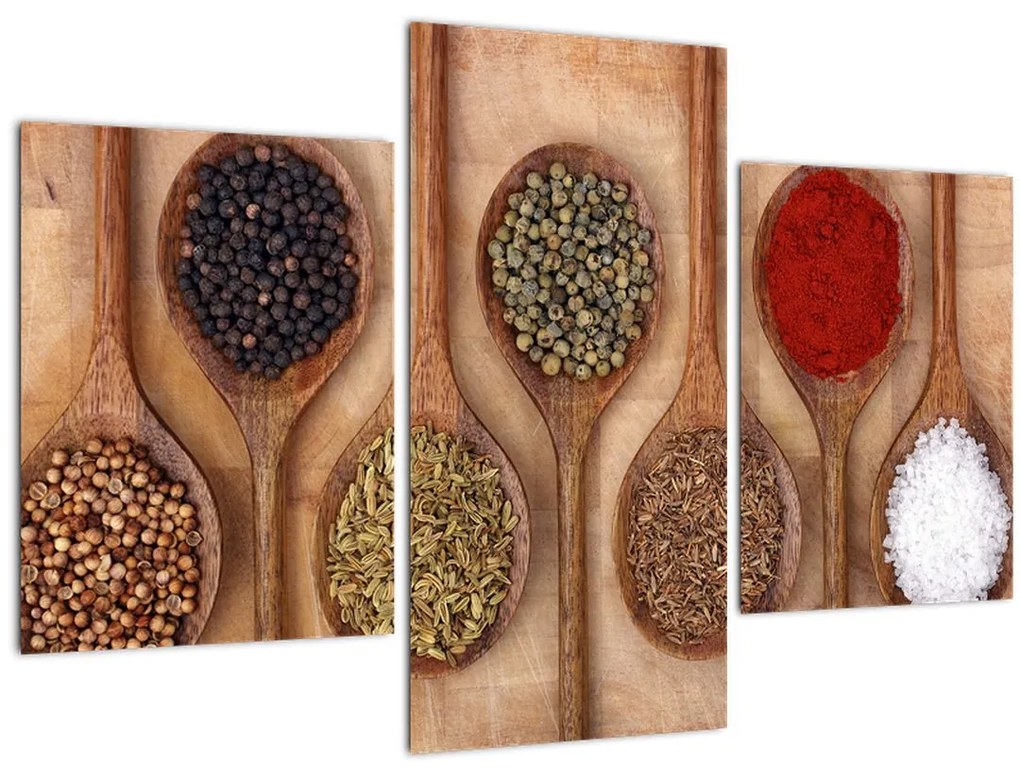 Tablou - condimente și linguri (90x60 cm)