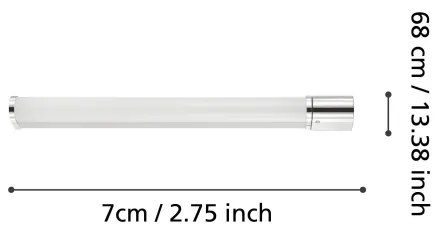 Aplică LED pentru oglindă de baie Eglo 99339 TRAGACETE LED/15W/230V IP44