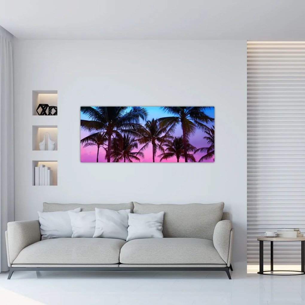 Tablou - Palmieri din Miami (120x50 cm)