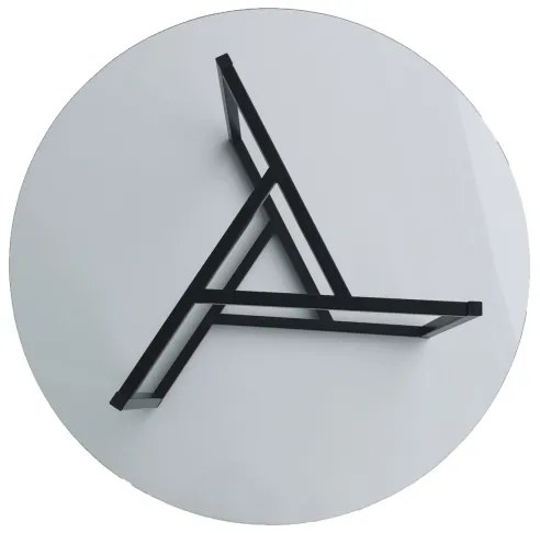 Măsuță de cafea TRIO 42x75 cm transparentă/neagră