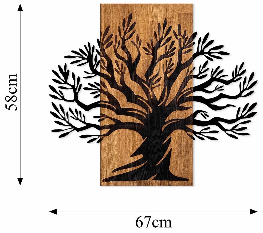 Accesoriu decorativ de perete din lemn Monumental Tree
