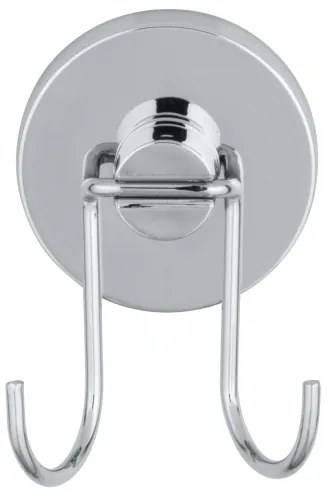 WENKO 20877100 - Racletă VACUUM-LOC rotundă, oțel inoxidabil lucios, crom/argintiu, 24,5x25 cm