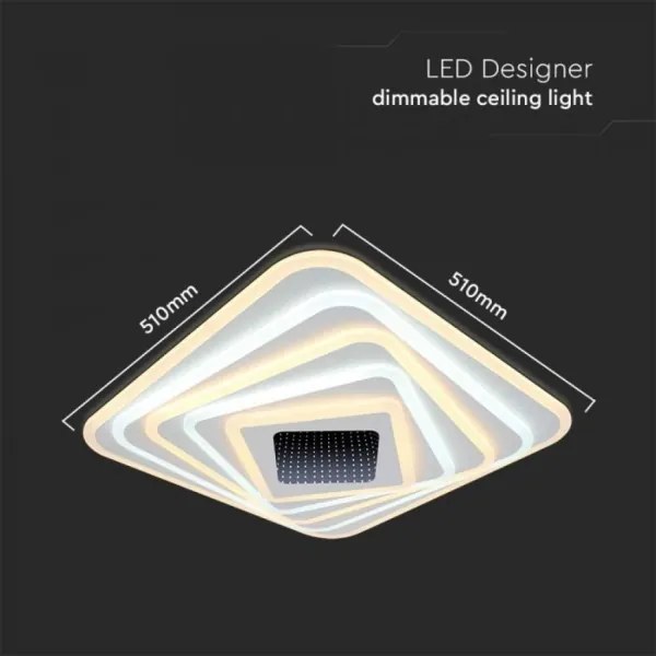 Plafonieră LED dimabilă LED/150W/230V 3000-6500K + telecomandă