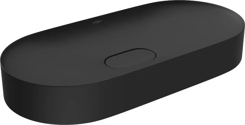 Mexen Sofia chiuvetă de blat din conglomerat 70 x 35 cm, neagră - 23067071