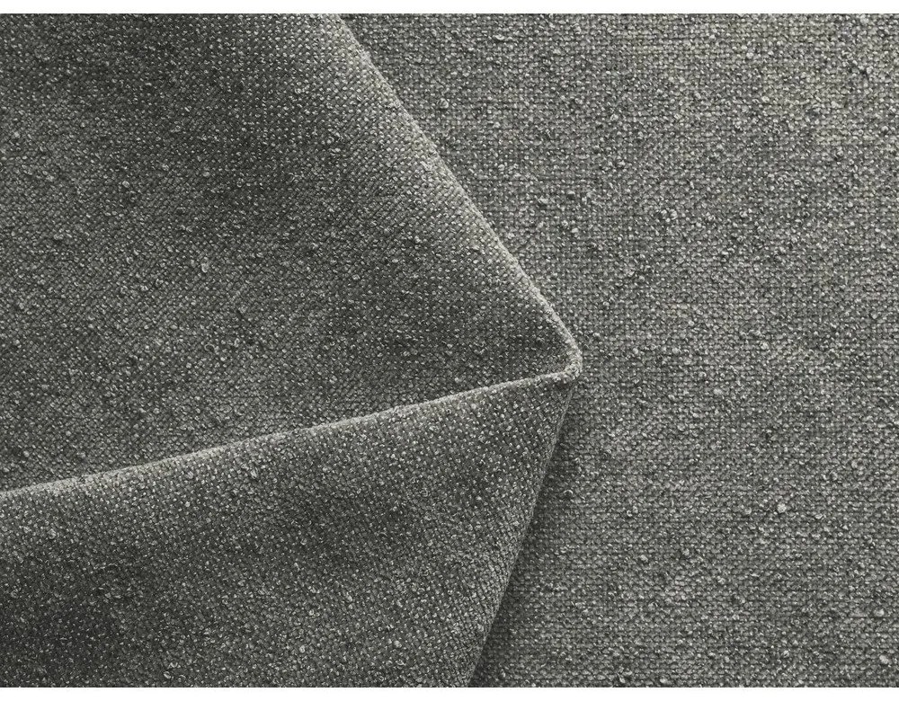 Pat matrimonial gri tapițat cu spațiu de depozitare cu somieră 140x200 cm Hauke – Makamii