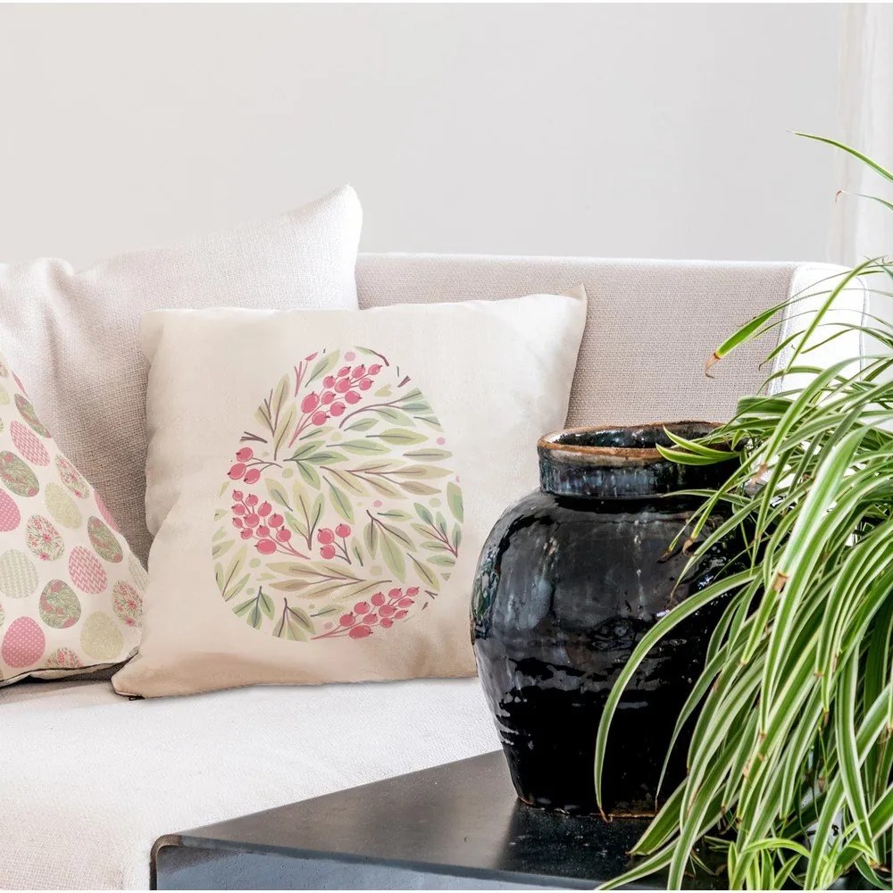 Pernă din bumbac Butter Kings Spring Eggs II., 45 x 45 cm