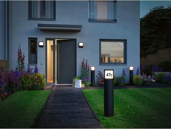 Paulmann 94514 - LED/8,5W IP44, corp iluminat reglabil pentru număr de casă PADEA 230V