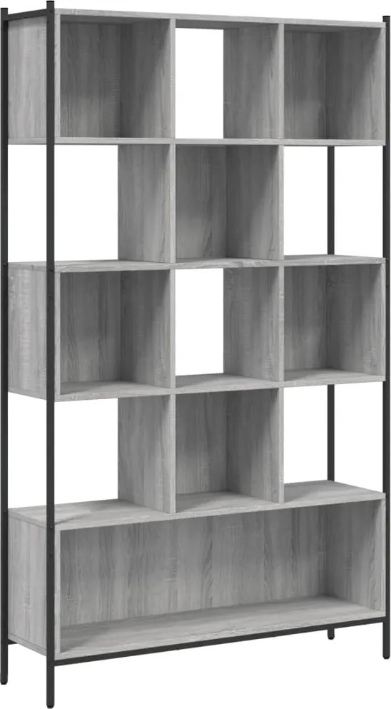 vidaXL Bibliotecă, gri sonoma, 102x28x172 cm, lemn prelucrat