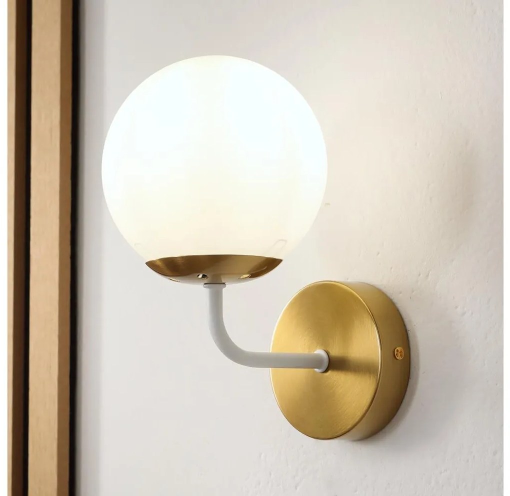 Brilagi - Aplica de perete MALIVA 1xE14/15W/230V, aurie/albă
