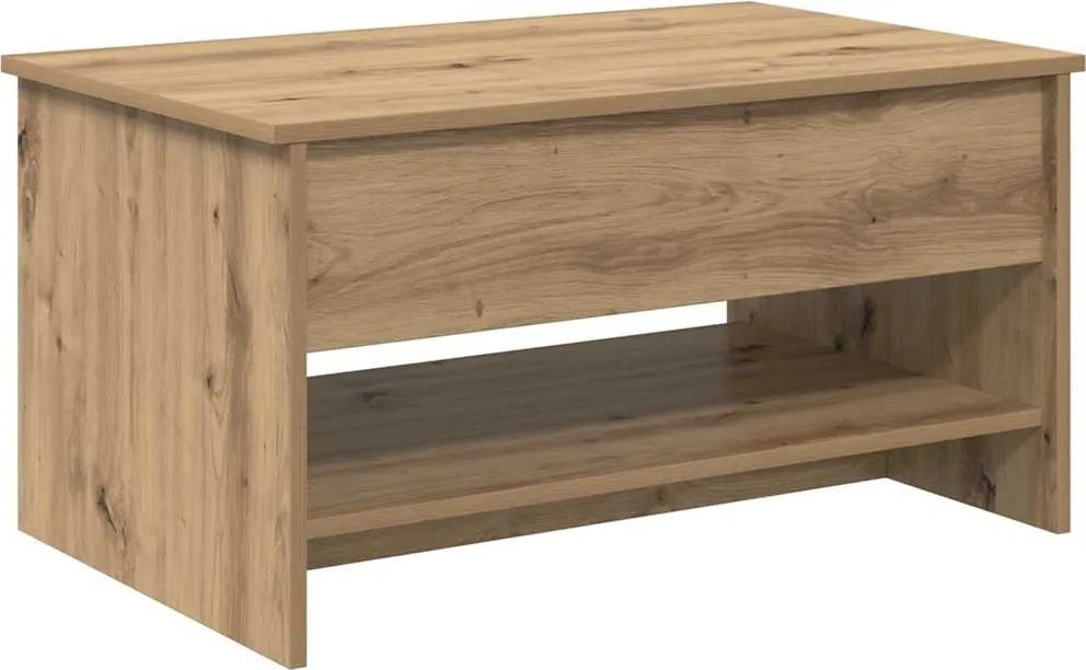 vidaXL Masă de cafea Stejar Artizanal 80 x 50,5 x 41,5 cm
