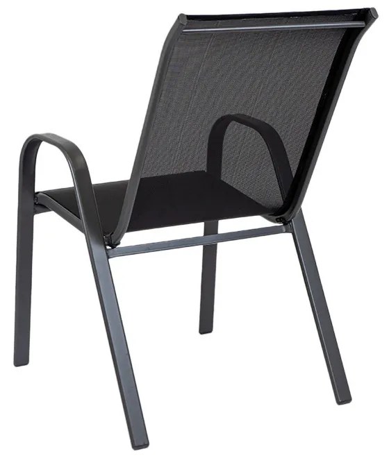 Scaun de grădină Como, negru