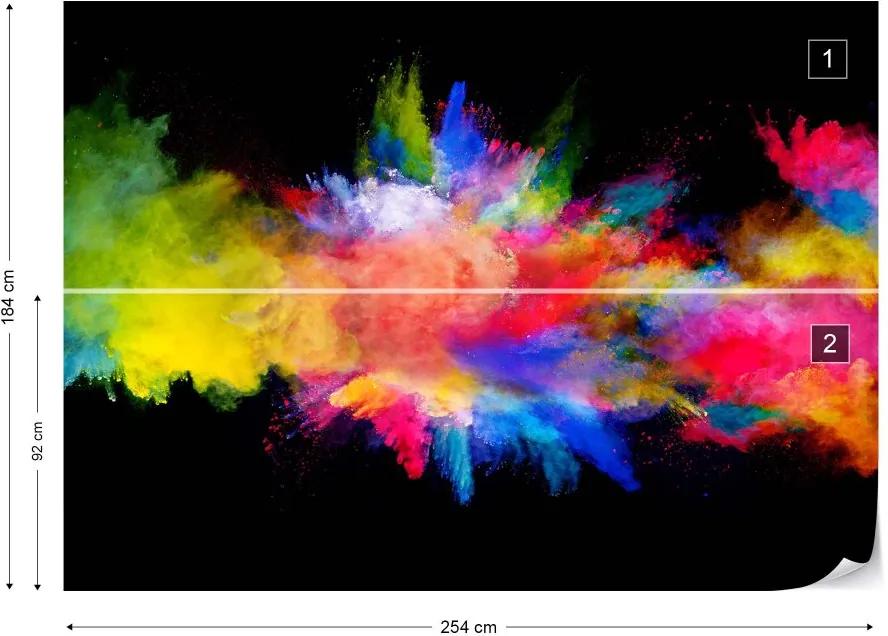 Fototapet GLIX - Colour Paint Explosion + adeziv GRATUIT Tapet nețesute - 254x184 cm