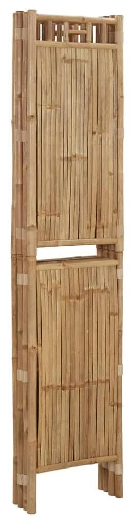 Paravan de cameră cu 4 panouri, 160 x 180 cm, bambus