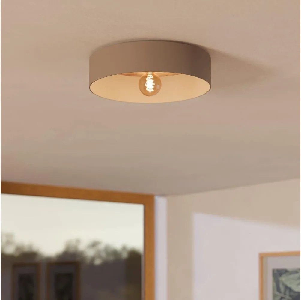 Plafonieră Eglo 900838 DUAIA 1xE27/40W/230V gri