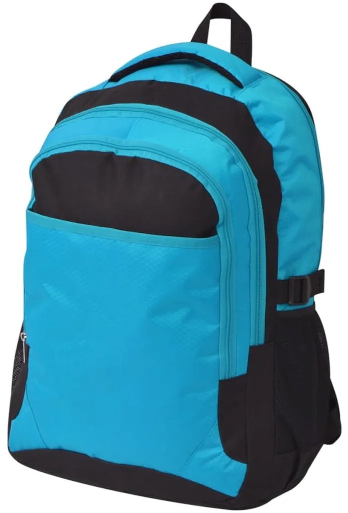 vidaXL Rucsac pentru școală, 40 L, negru și albastru
