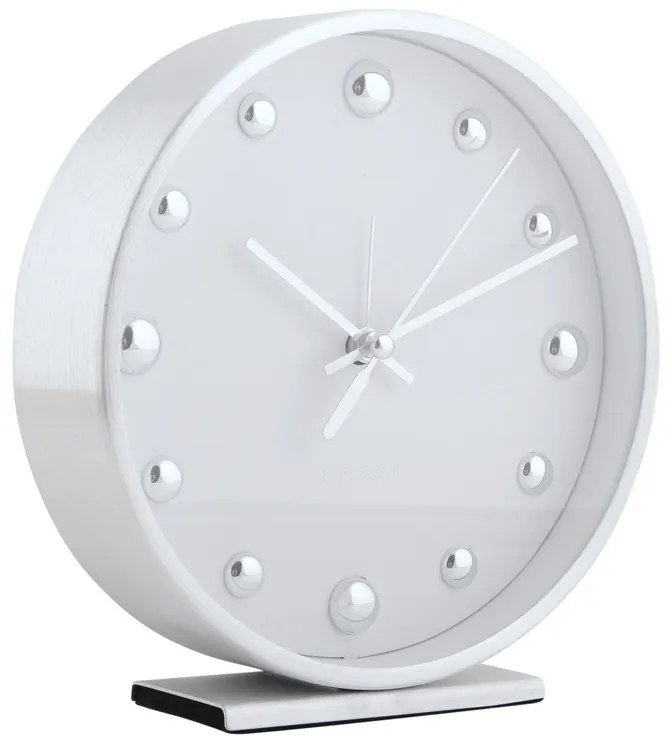 Karlsson 5970WH ceas de masă/ceas cu alarmă, alb,diametru  16 cm