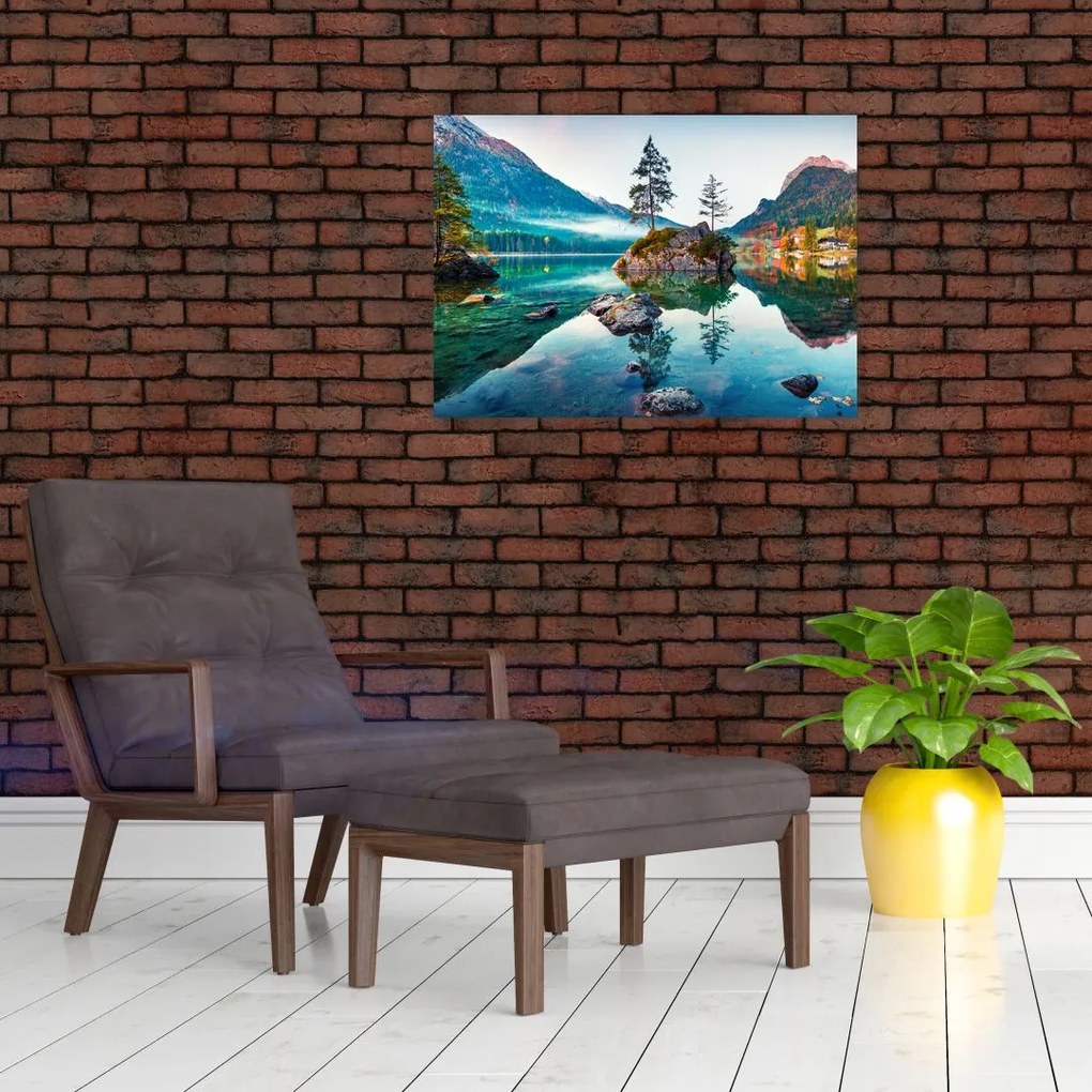 Tablou - Lacul Hintersee, Alpii Bavarezi, Austria (70x50 cm)