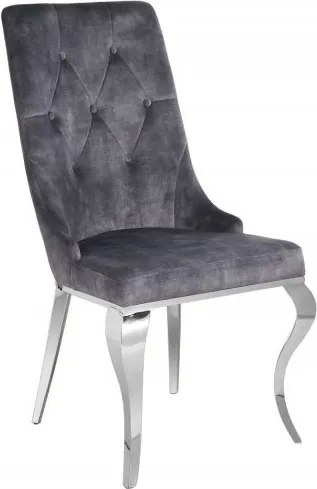 Set 2 scaune stil baroc Modern Barock, gri