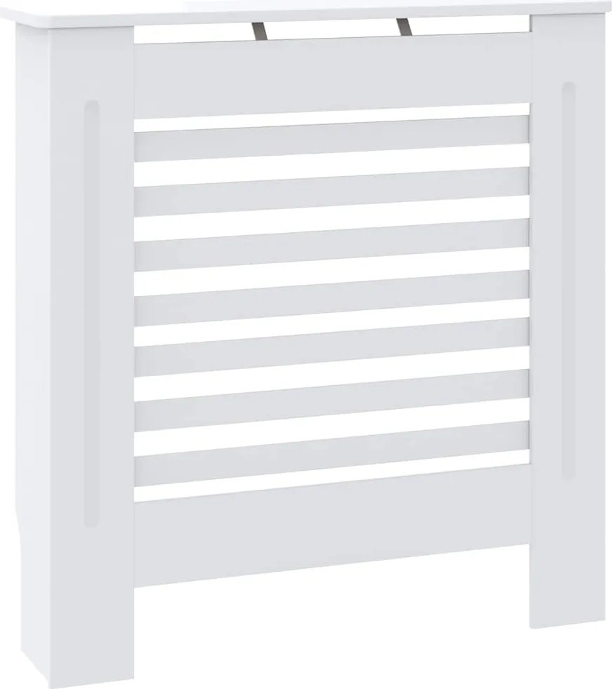 vidaXL Mască pentru calorifer, alb, 78 cm, MDF