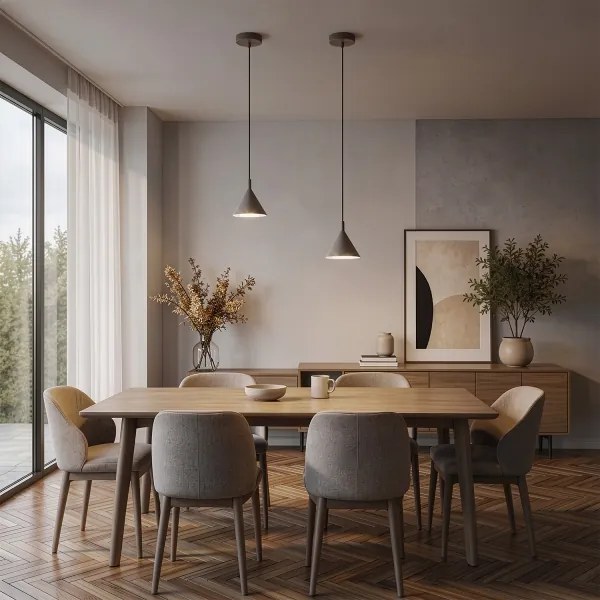 BRILAGI - LED Lampă suspendată pe cablu CONE SINGLE 1xGX53/15W/230V bej