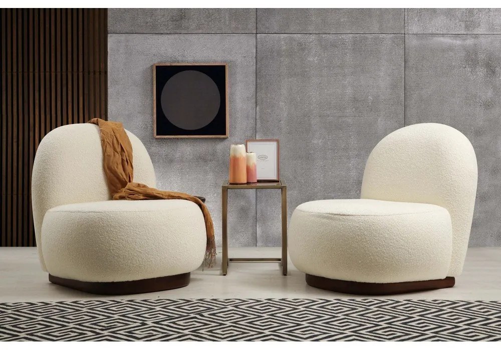 Fotoliu alb Artie Tina