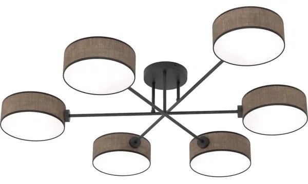 Lustră aplicată MAGA, 6x E14, 10W, 230V, maro