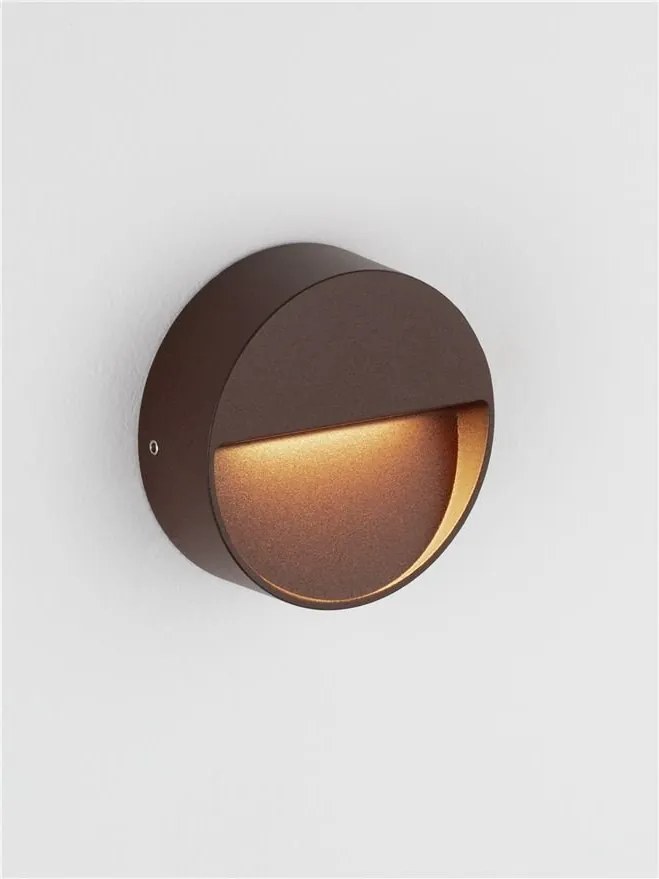 Mini Aplica perete exterior IP65, LED CCT Sete corten 10cm